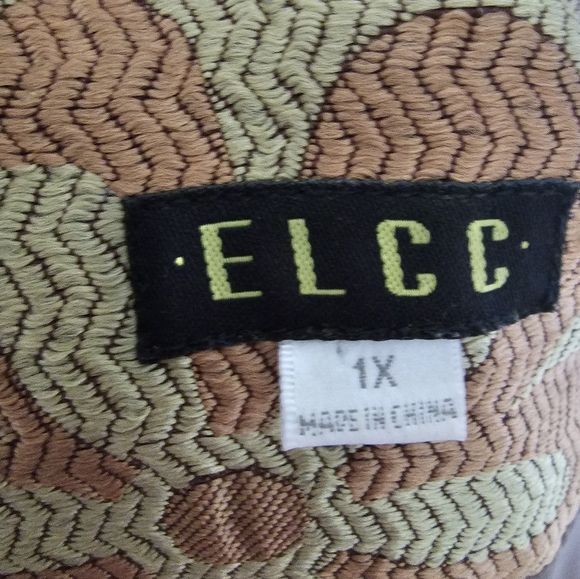 NWoT Unique Embroidered Floral Jacket Seasonless Wear 1X ELCC - Picture 9 of 12